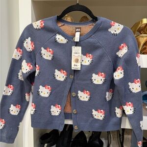 Tea Collection Blue Hello Kitty Sweater